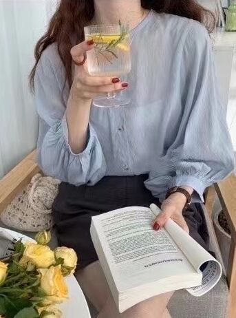 ノーカラーシャツ　AJ2205-701