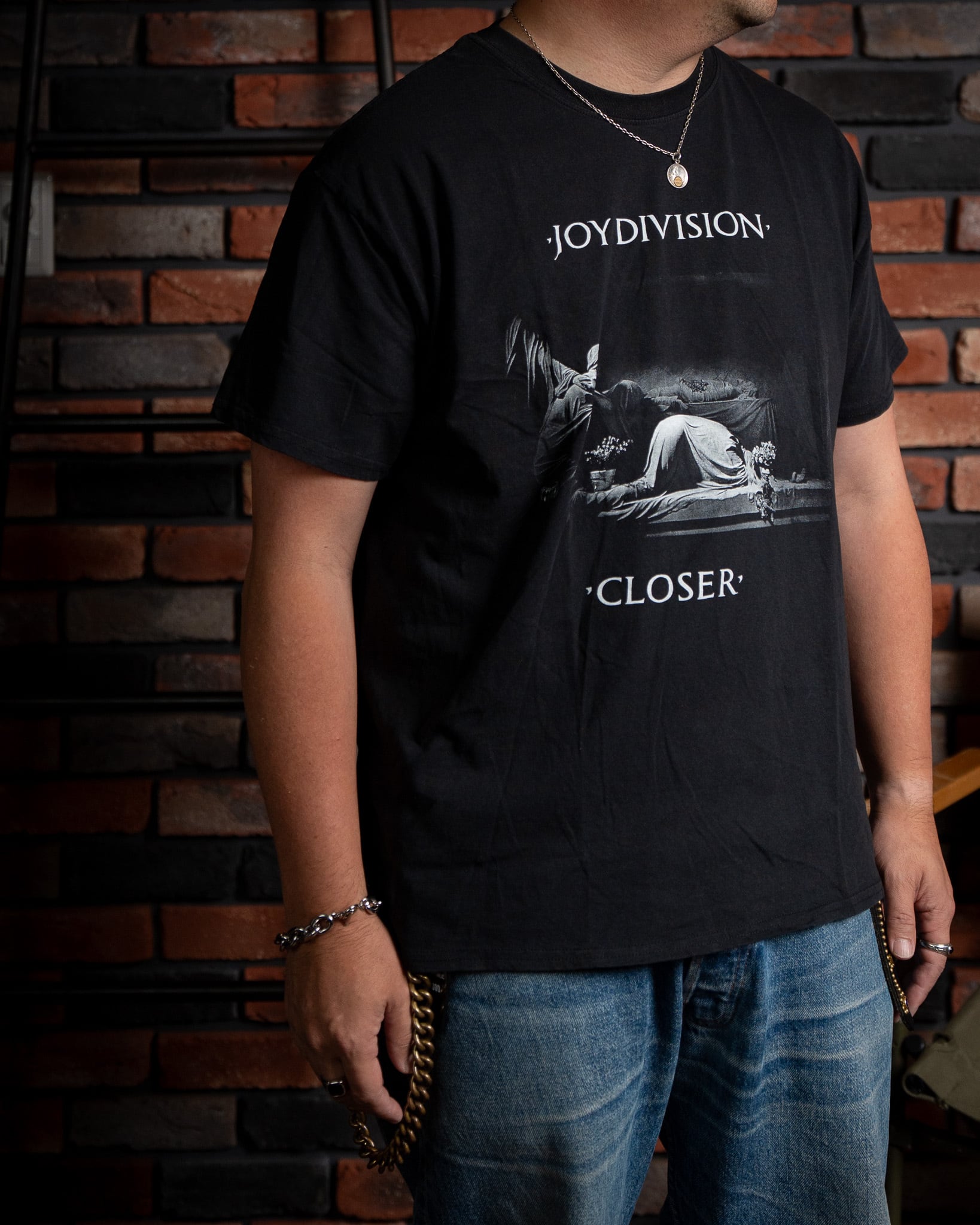 THRIFTY LOOK】JOY DIVISION CLOSER TEE 新品 ユーズド加工 L ジョイ