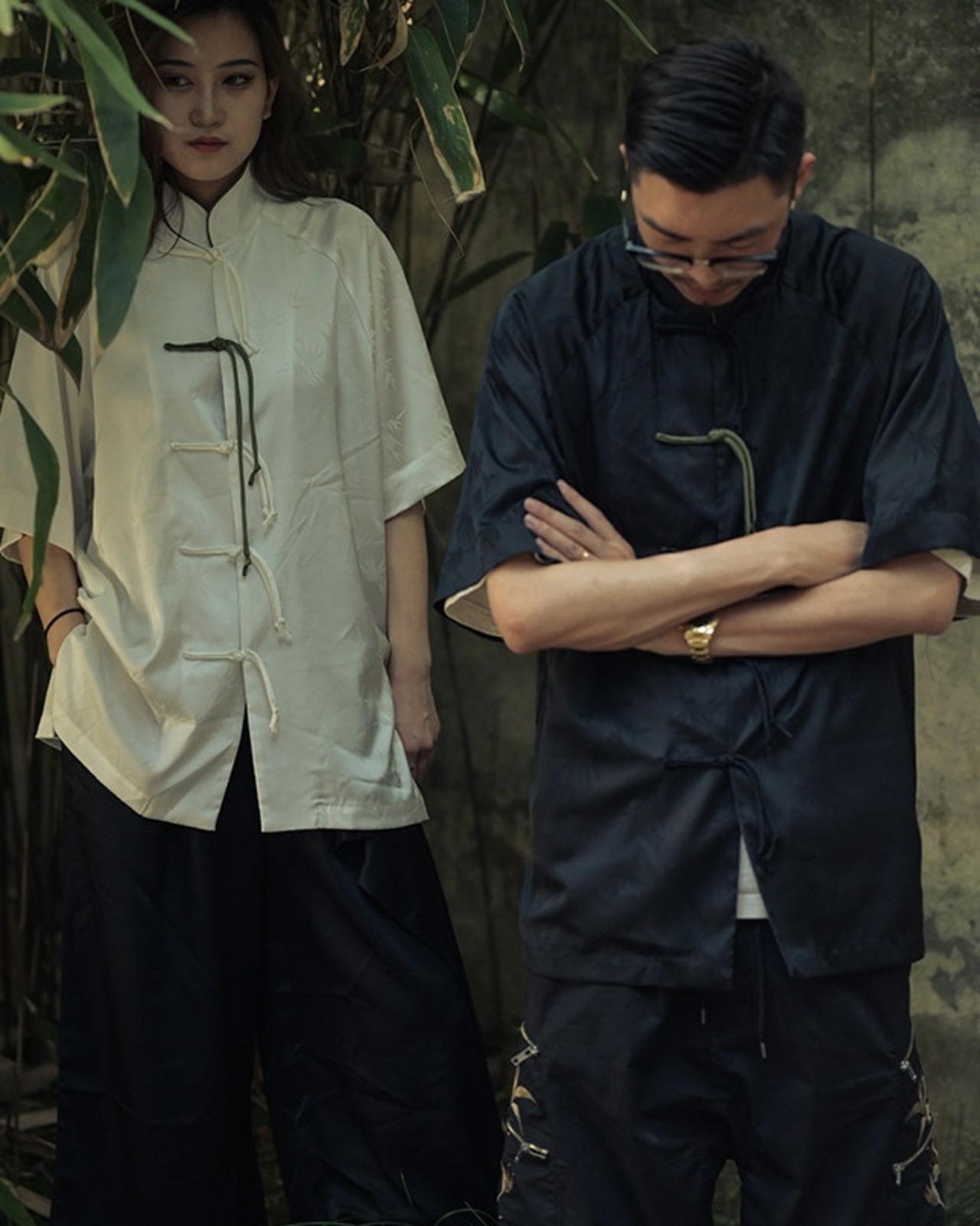 Bamboo Leaf Tang Suit 3color【G1149】