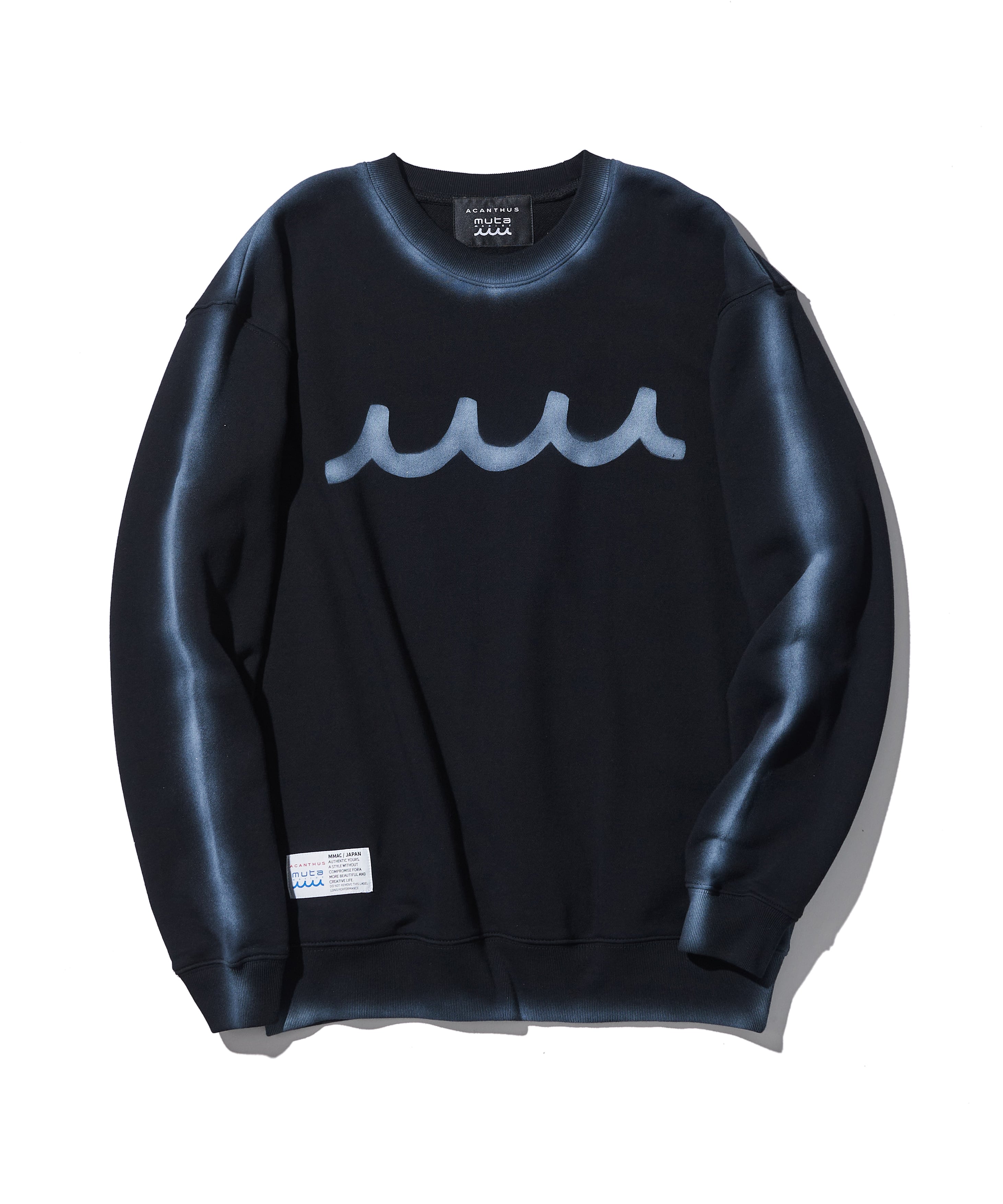 すぐ届く【muta】MARINE × ACANTHUS スプレーライン スウェット muta MARINE × ACANTHUS スプレーライン スウェット | ACANTHUS