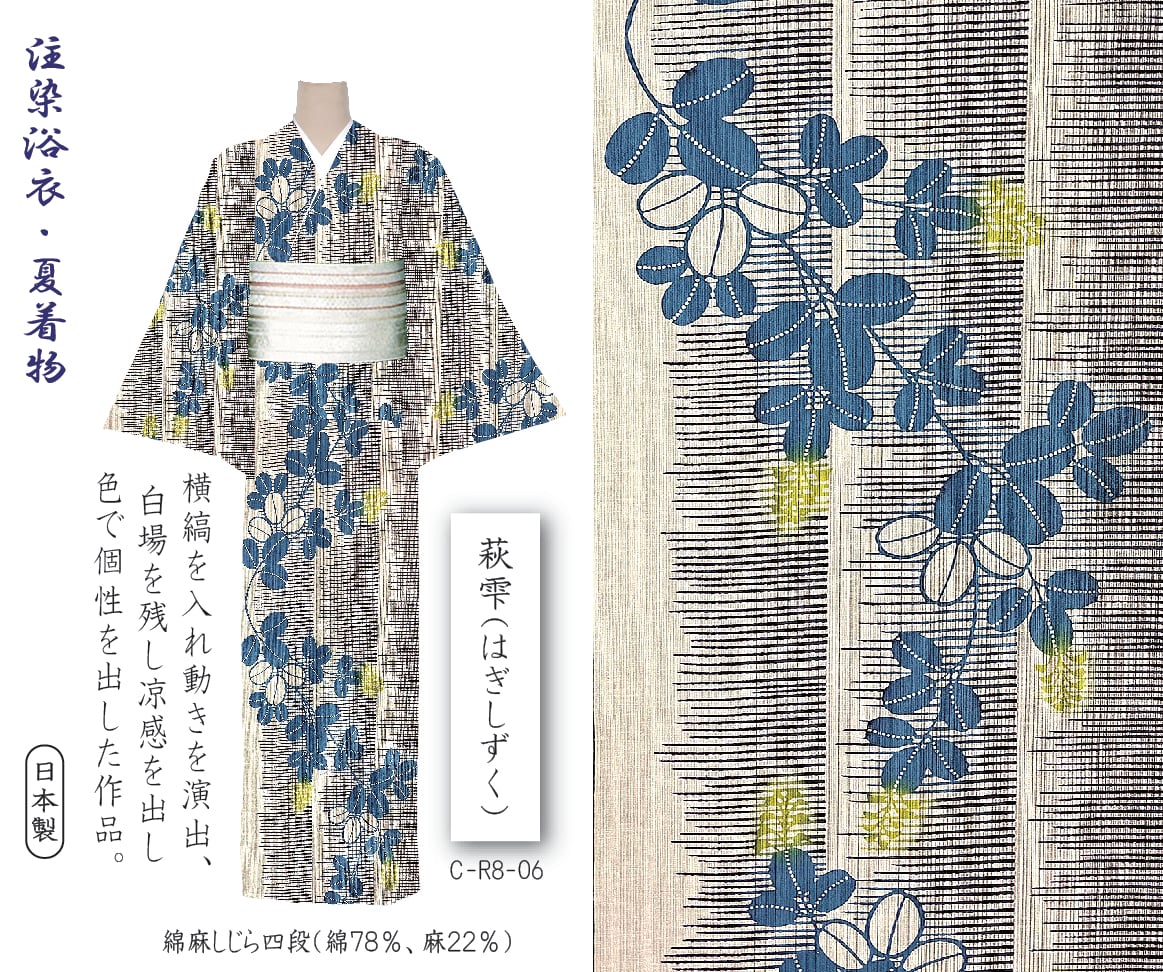 雪花絞り】 藍 井登美 itomi 優華壇ゆかた 浴衣・夏着物 | ジャパン