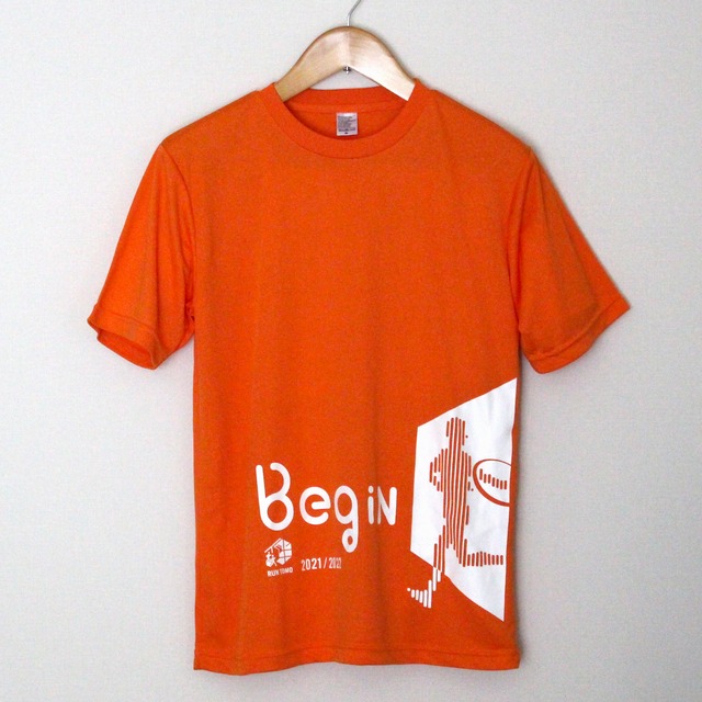 RUN伴2021/2022 公式Tシャツ（オレンジ／Begin）