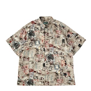 USED Aloha shirt / Cooke street / size  2XL