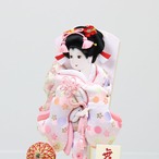 【舞桜（オフホワイト） 振袖羽子板 9号】 羽子板 アクリルケース飾り thumbnail 5