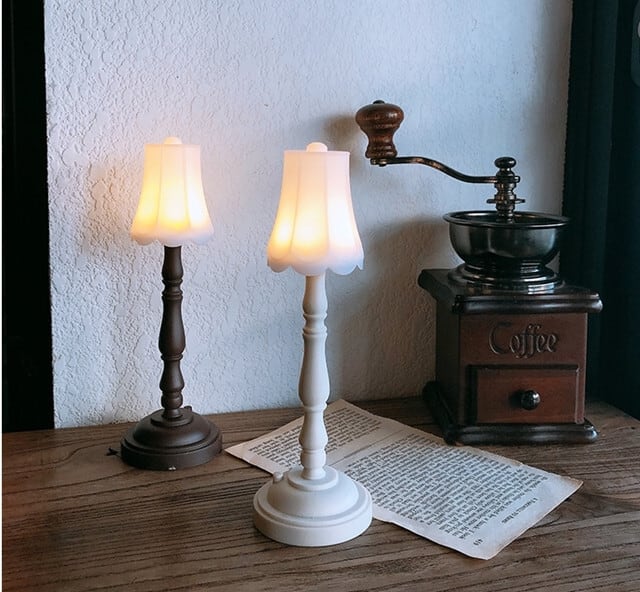 antique mini lamp 2colors / アンティーク調 ミニ ランプ テーブル