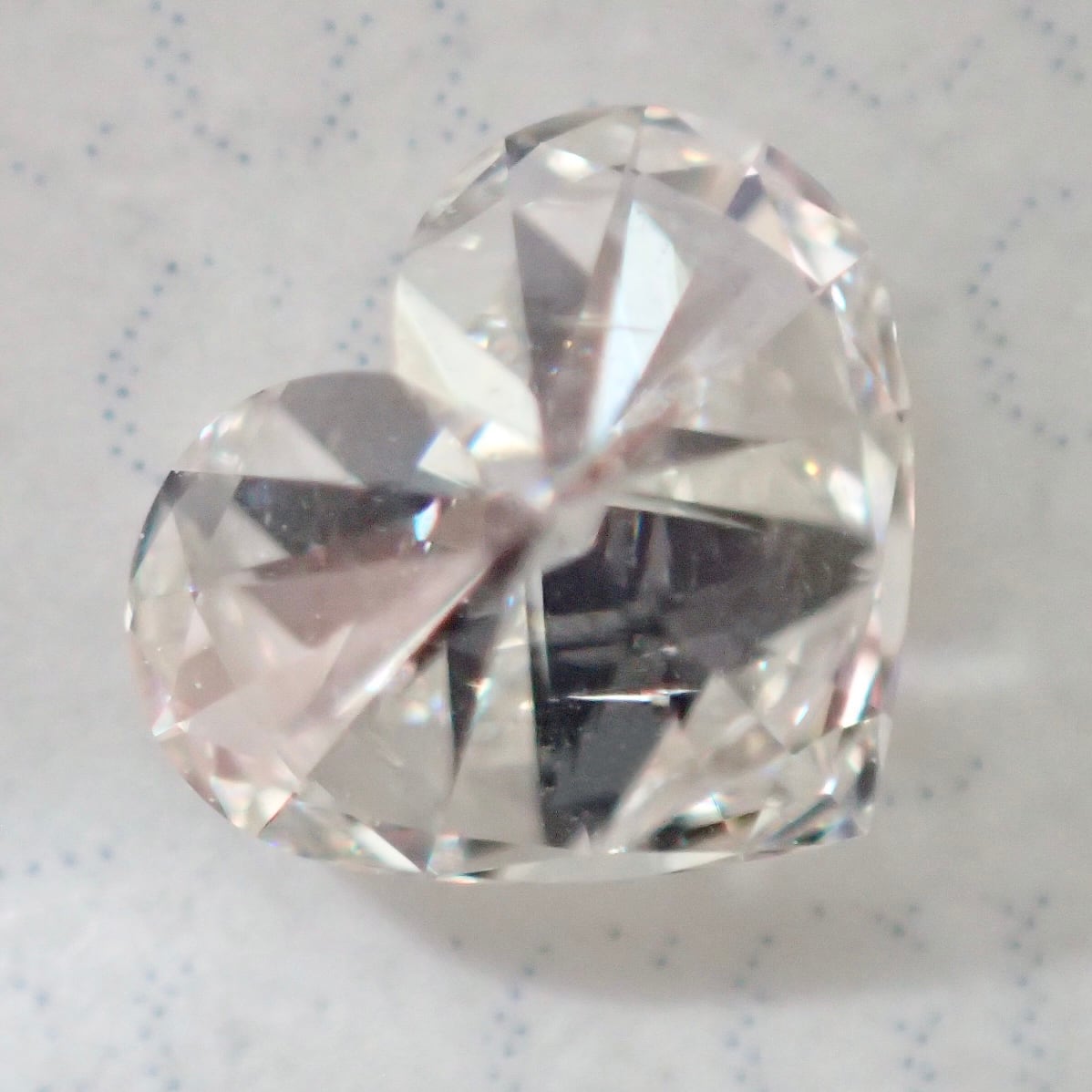 0.343ct 0.347ct ハートシェイプ ダイヤモンド H I SI1-2 0.3ct