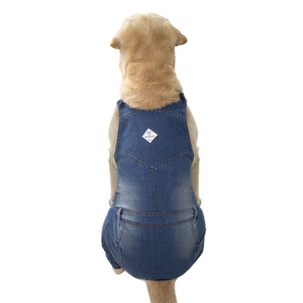 中 大型犬服 デニム オーバーオール サロペット犬 服 犬ズボン 人気