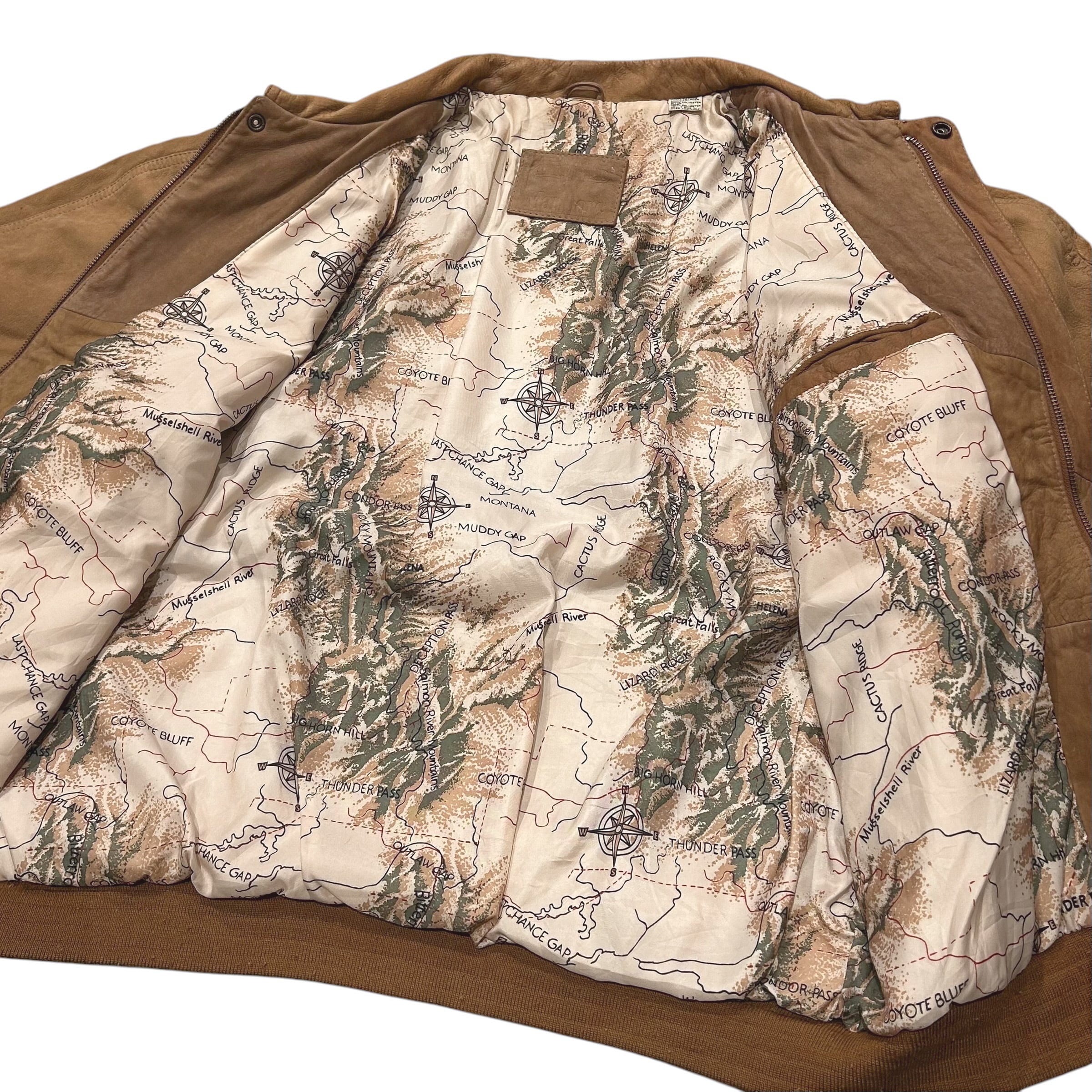 marlboroマルボロ varsity jacket ボンバージャケット 牛革 古着 90s USA製 Marlboro マルボロ 本革 レザー メルトン ウール