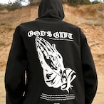 GOD'S GIFT ZIP HOODIE 【Black】