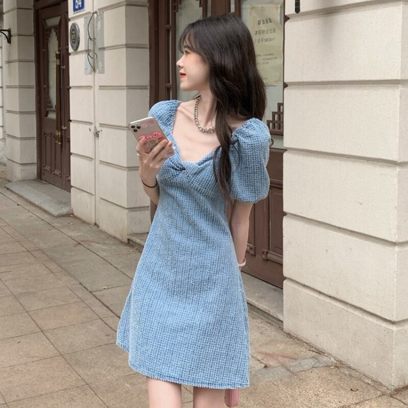 ドレス サマースリーブショートスカート 大人ガーリー スウィート キュート カジュアル 夏物 YY-ファッション70417682416