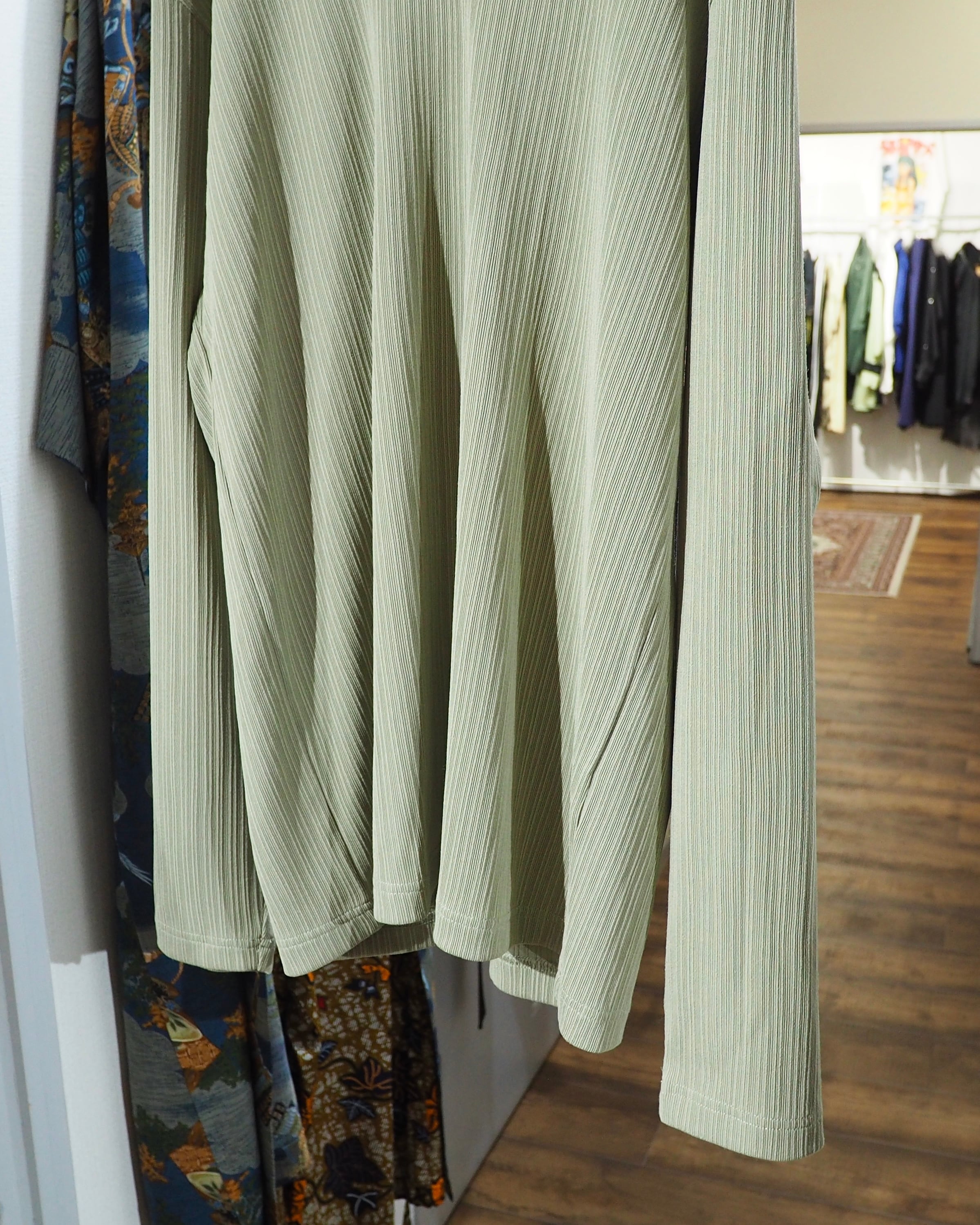 " MICHEL KLEIN HOMME " Pleats Design Long sleeve Tee