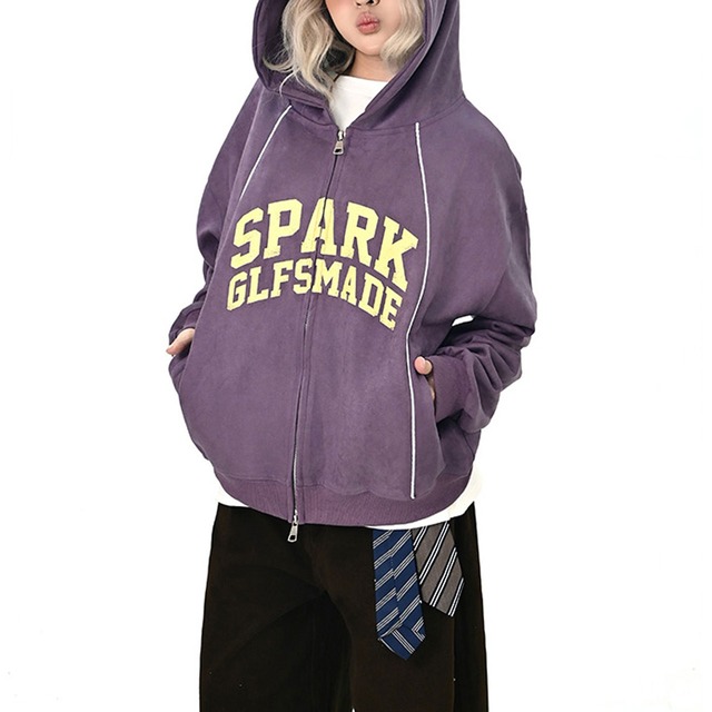 スパークロゴジップパーカー 2col   R01032