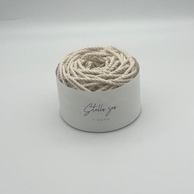 3本撚りオーガニックコットンロープ（3.5mm・生成り・125g／約30m）