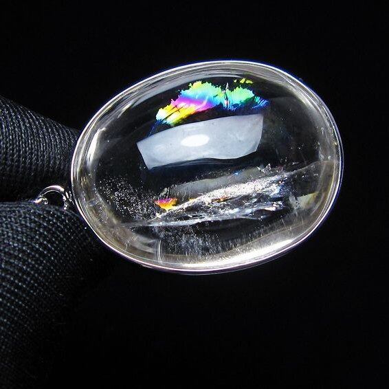 アイリスクォーツ 水晶 ペンダント 虹入り おまかせ便 一点物 112-14183