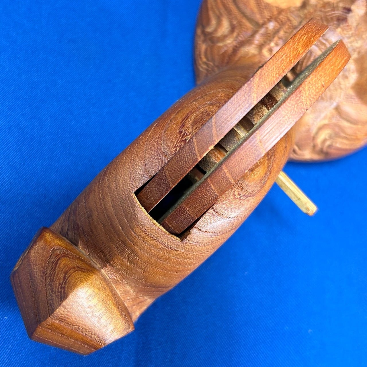 ☆限定価格☆ 墨壺の名工：坪俊作 / 鶴亀墨壺 廻手なし〈サイズ：240mm 