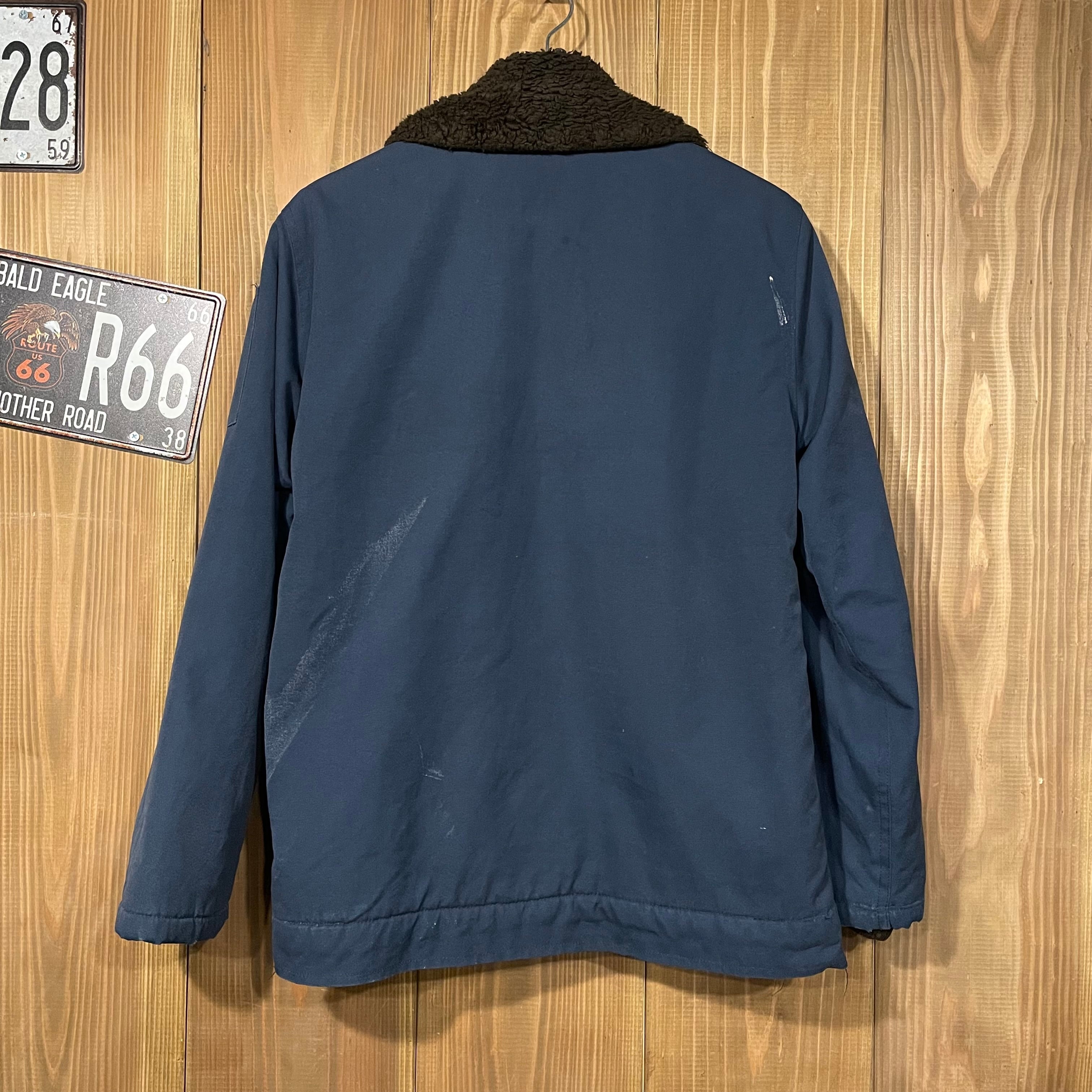 80s フランス海軍 N-1デッキ ジャケット French ユーロ 襟ボア 裏ボア