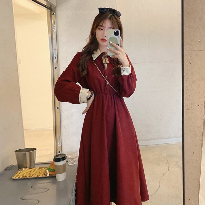 スプリングスカート ウィンターオータムドレス 春物 秋物 冬物 試着室31138198437