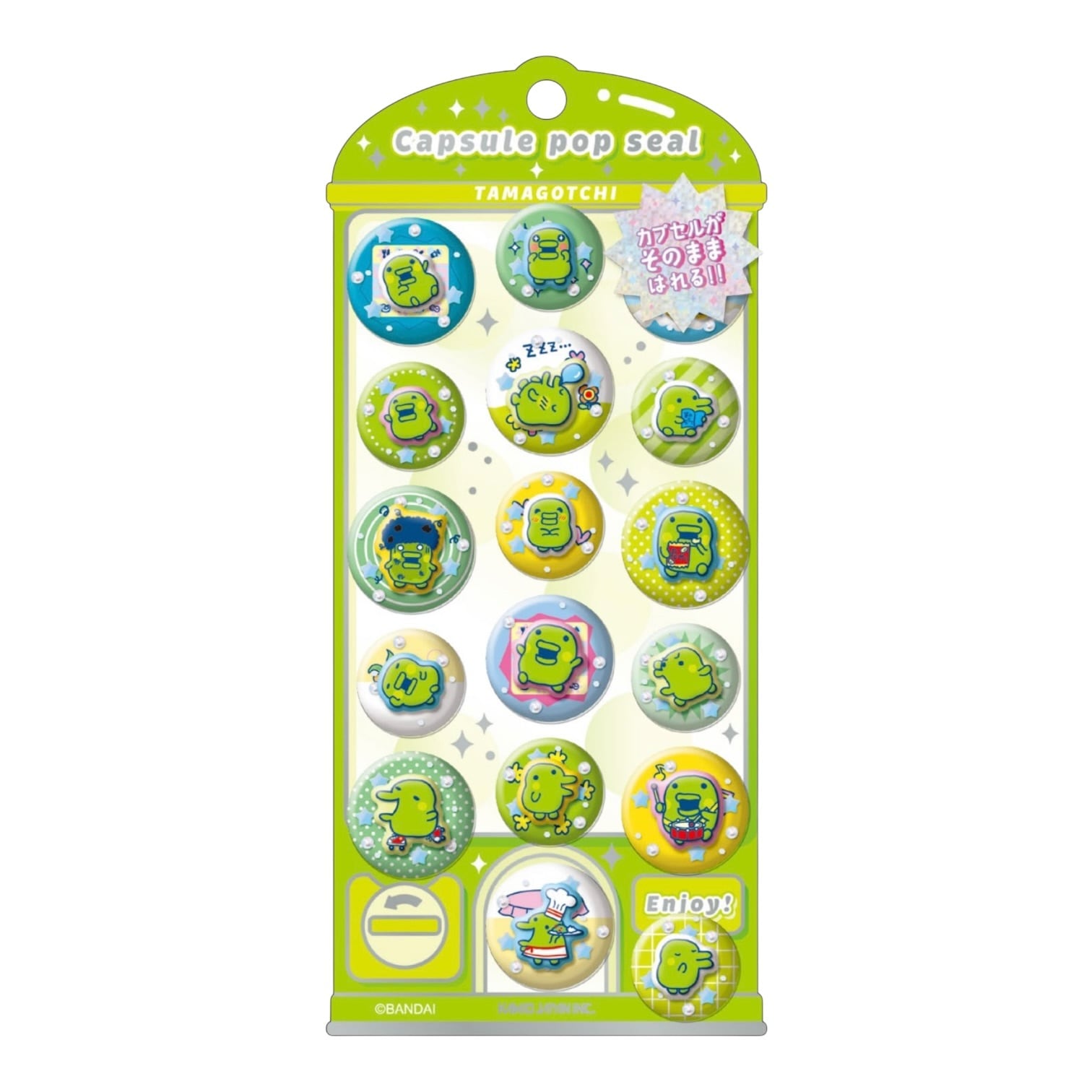 たまごっち カプセルポップシール capsule pop seal カミオジャパン