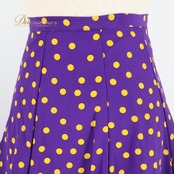 フラメンコ 衣装 ファルダ スカート Luisa ルイサ ボランテ フリル ドット 水玉 紫 黄色 かわいい レトロ パープル系 イエロー系 レッスン 練習 可愛い スカート フラメンコ衣装 おしゃれ ダンス衣装 ドット柄 レディース 練習着 おしゃれスカート かわいいスカート レトロデザイン フリルスカート ファッション 舞台衣装