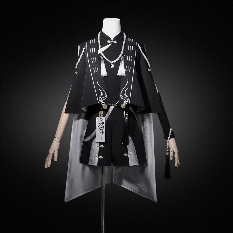 ゴスロリ通販 With U 男装 皇子系 セットアップ プリンス ハーフパンツ ジャケット トップス ロザリオ イベント衣装