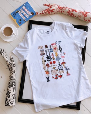 Vintage Design Alice in Wonderland T-shirt / ヴィンテージデザイン 不思議の国のアリス Tシャツ