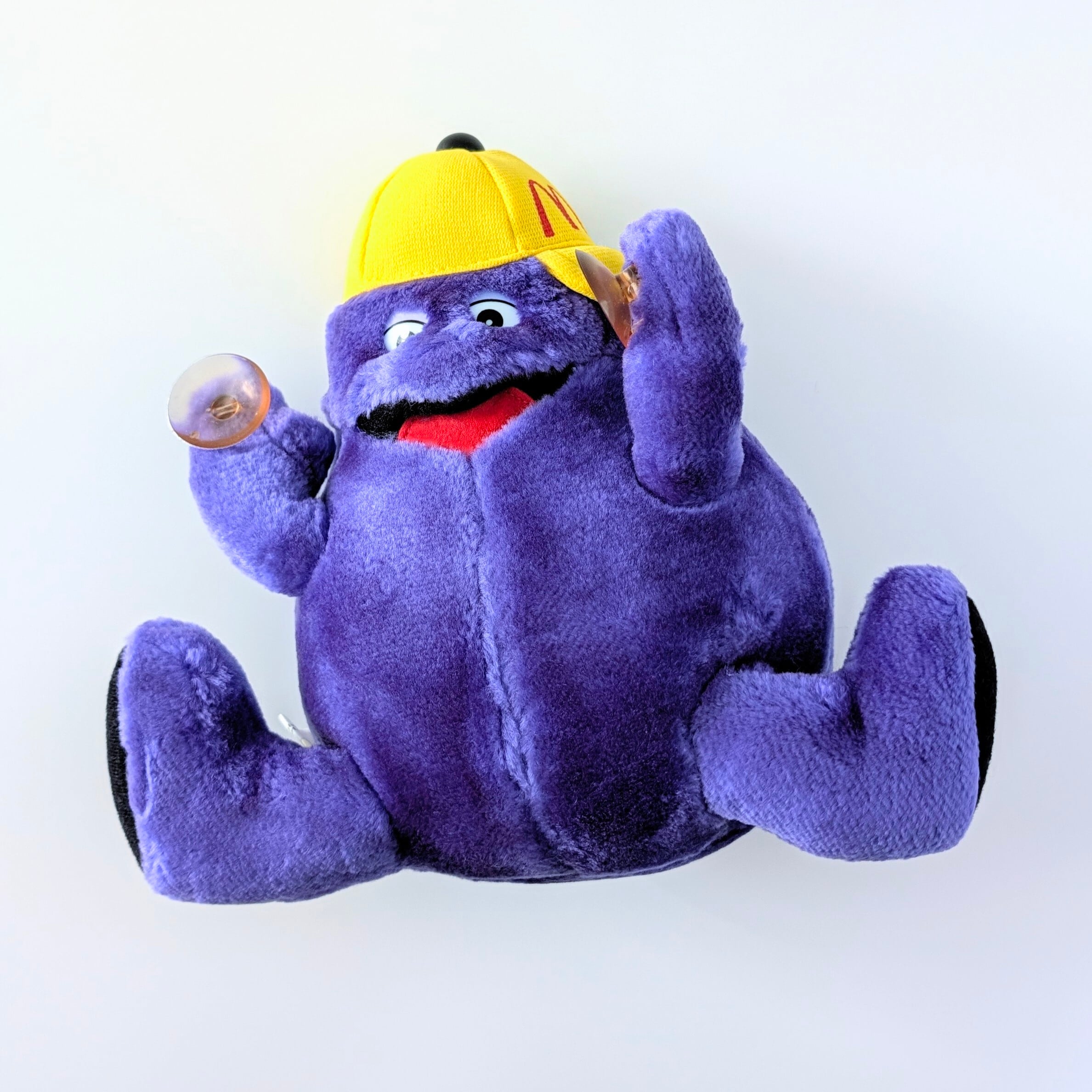 ☆VINTAGE 2000☆【 McDonald's( マクドナルド ) 】2000年 McDonaldland's 2000 Collection『 Grimace / グリマス 』吸盤付き Plush Toy / プラッシュ / ぬいぐるみ 〚アメリカン雑貨 アメトイ〛