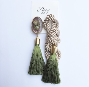 rope tassel pierce / earring