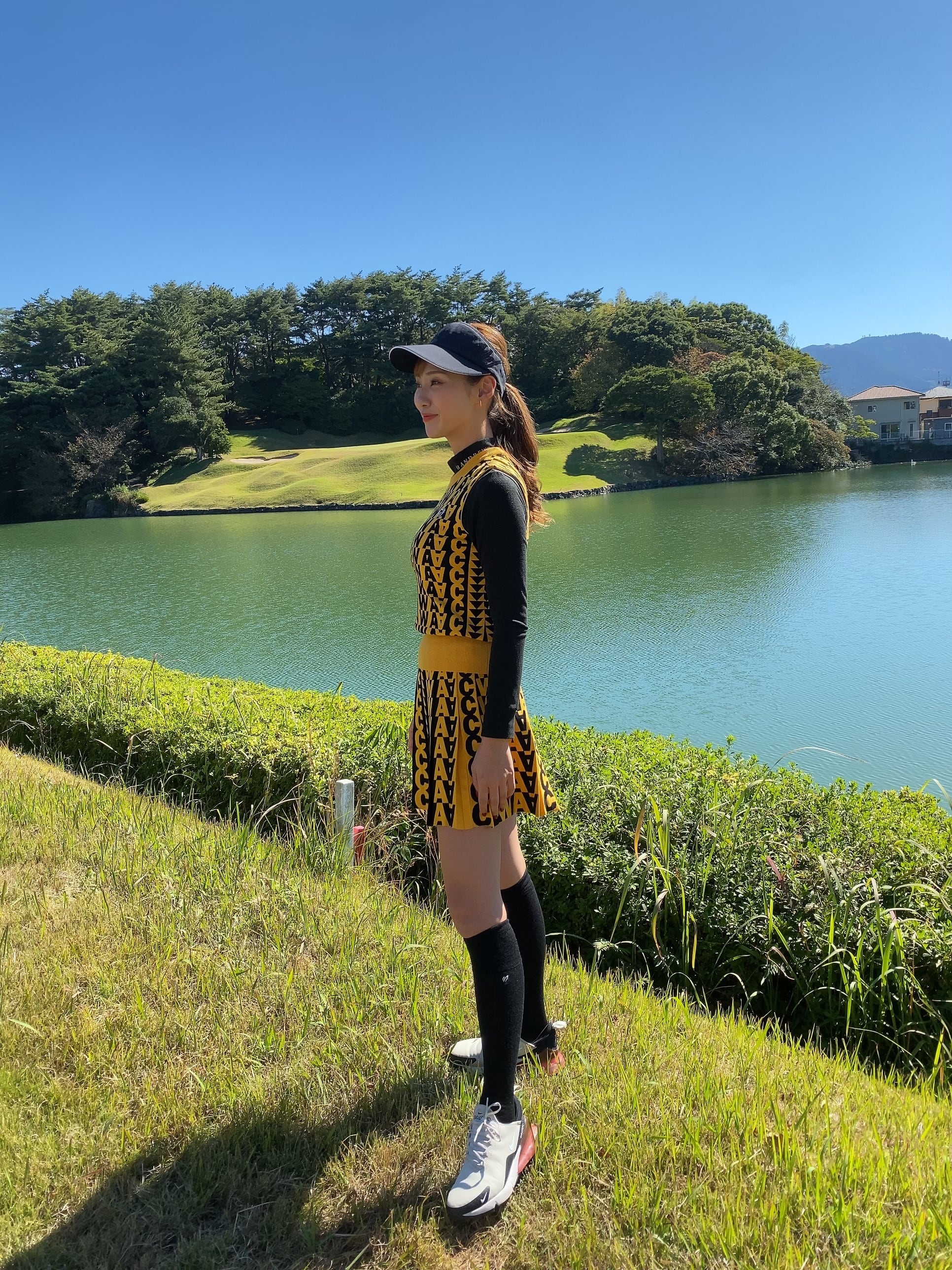 XSサイズ☆WAAC GOLF☆ワックゴルフ韓国 防風上下セット - ゴルフ 