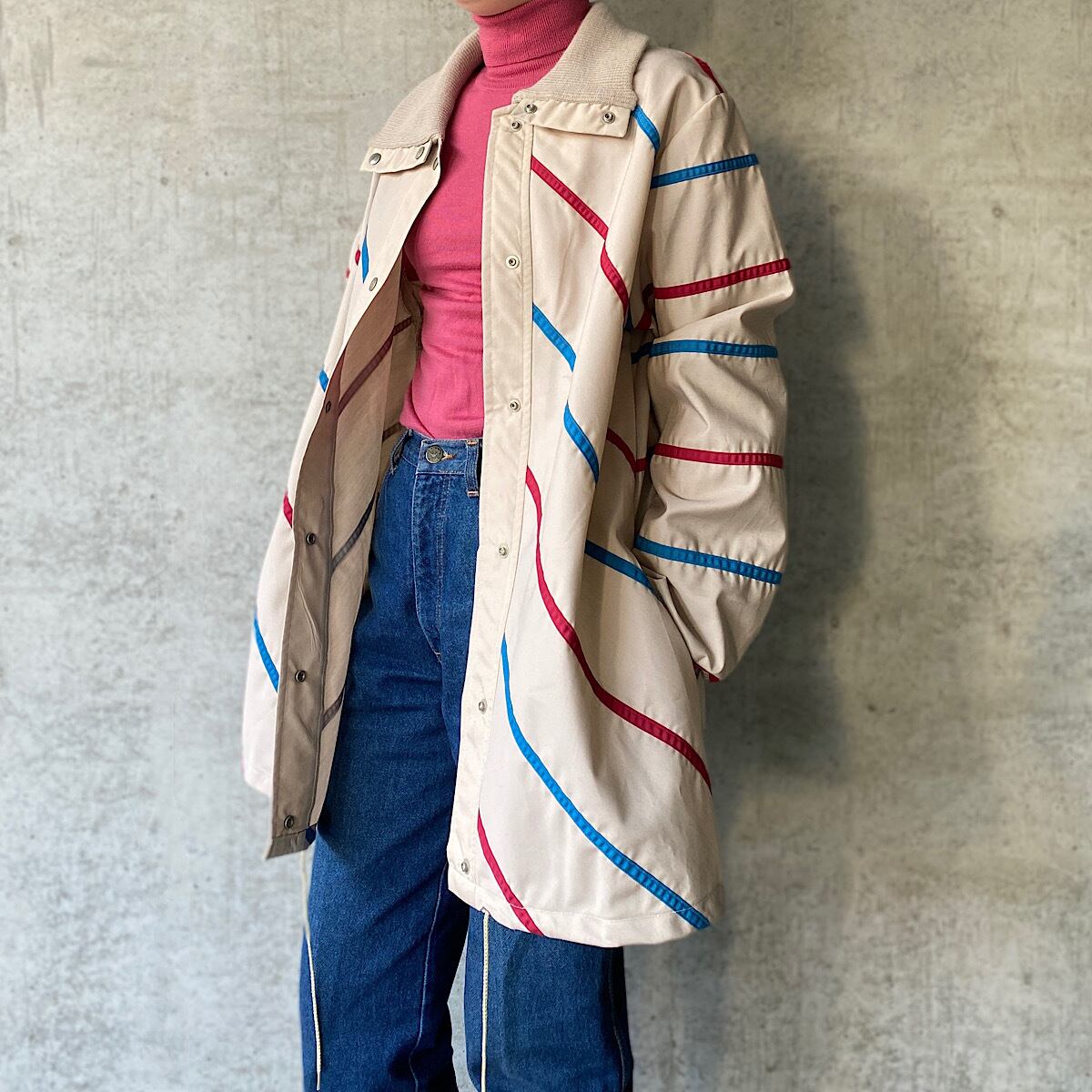 cotton polyester design jacket ライトアウター ヴィンテージ vintage