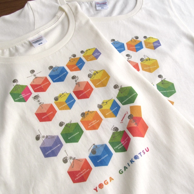 ヨガガイコツTシャツ［cube］［制作終了］