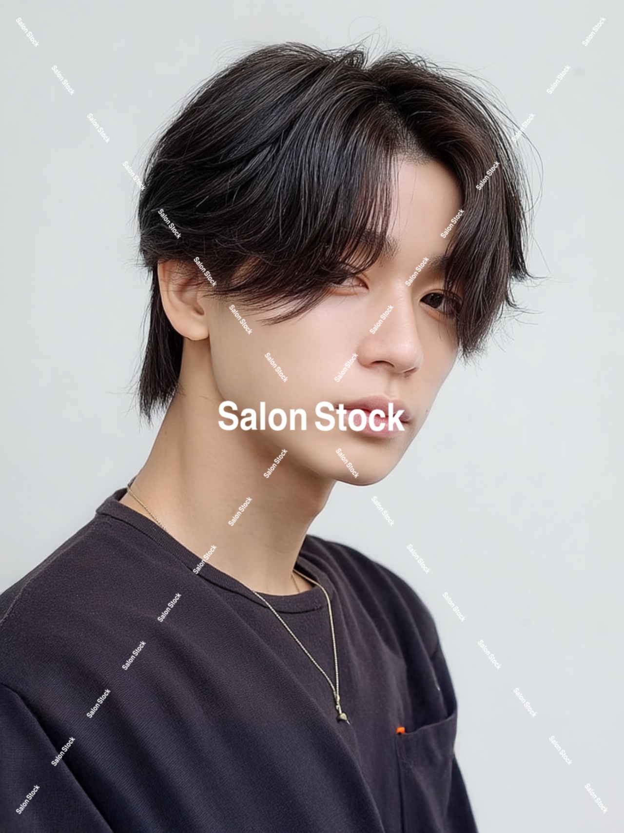 【メンズ】毛流れセンターパート