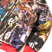 再構築 ロックT ・・ブリーチボンバージャケット ROCK T-SHIRTS MIX BOMBER JACKET【bomber003】