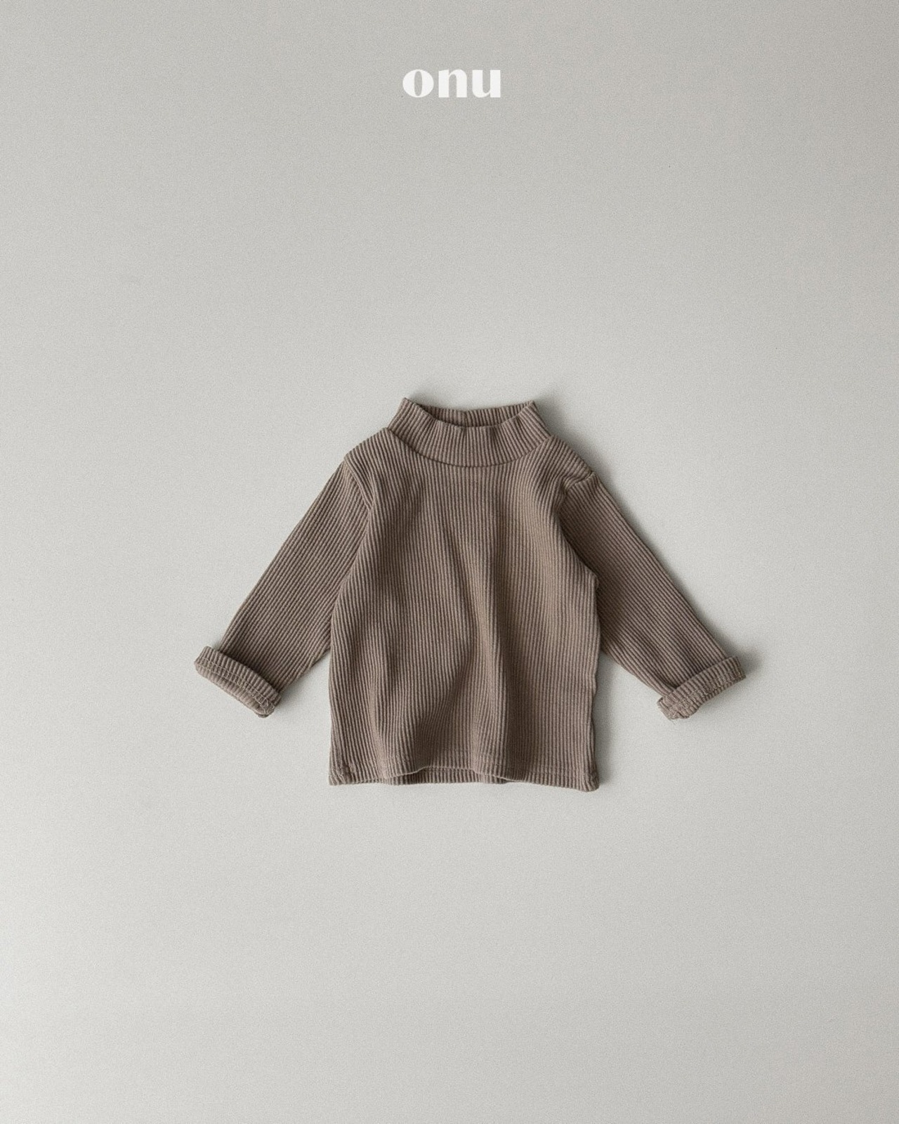 ONU［取寄］rib turtleneck tee 26winter