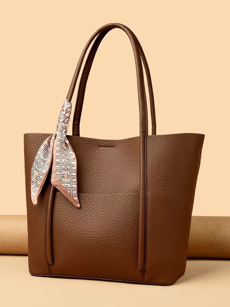 レディース 【美品】HIROFU レザー ショルダーバッグ 2way ブラウン