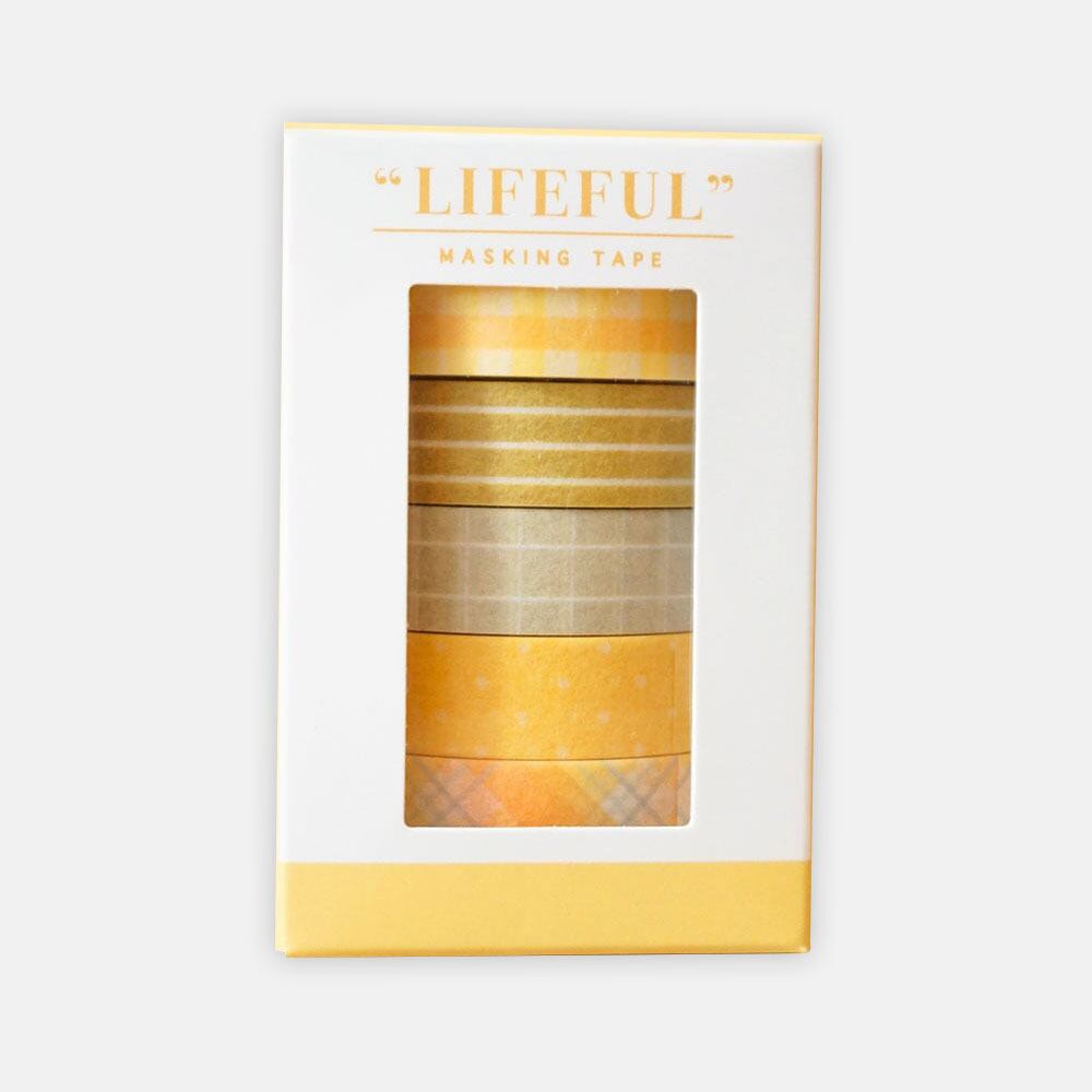 LIFEFULマスキングテープボックスセット｜95174 yellow life | シール