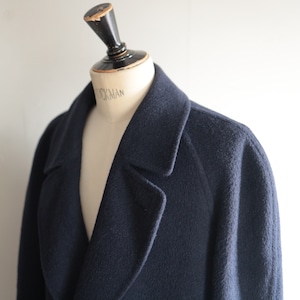1980s Vintage Burberrys’ Alpaca & Wool Double-Breasted Coat イングランド製