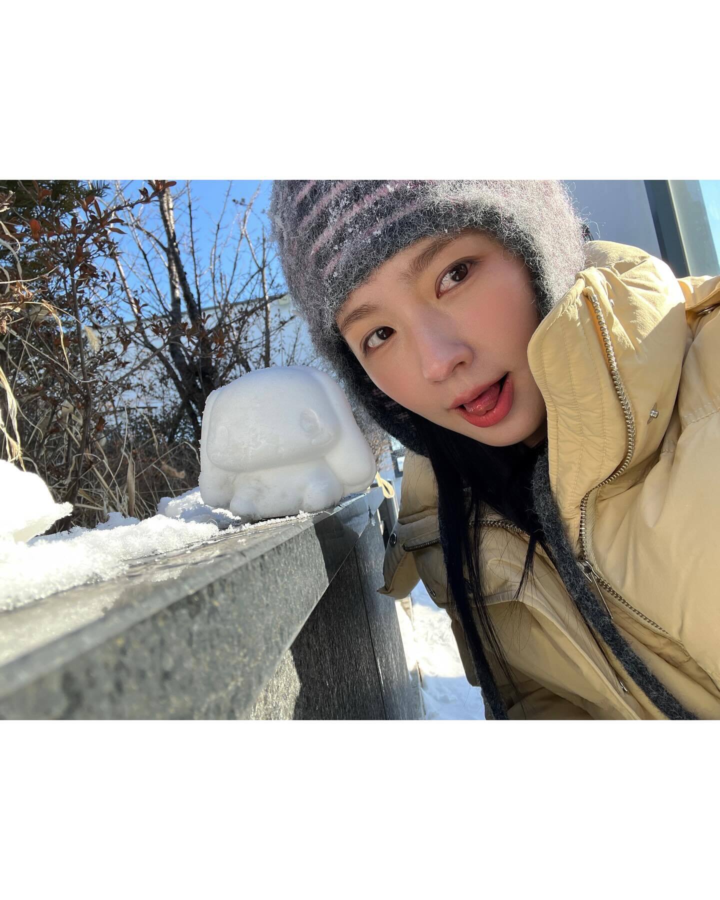 ☆(G)I-DLE ミヨン 着用！！【ROCKFISH WEATHERWEAR】SHAGGY KNIT FLAP