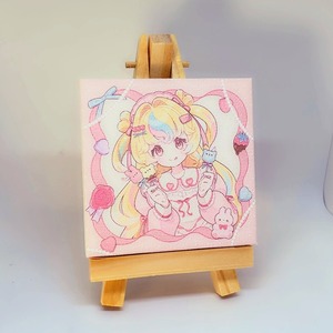 キャンディ　ミニキャンバス(イーゼル付き)