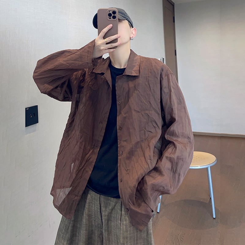 dannyandzeeさらさら涼感ラミー長袖シャツ