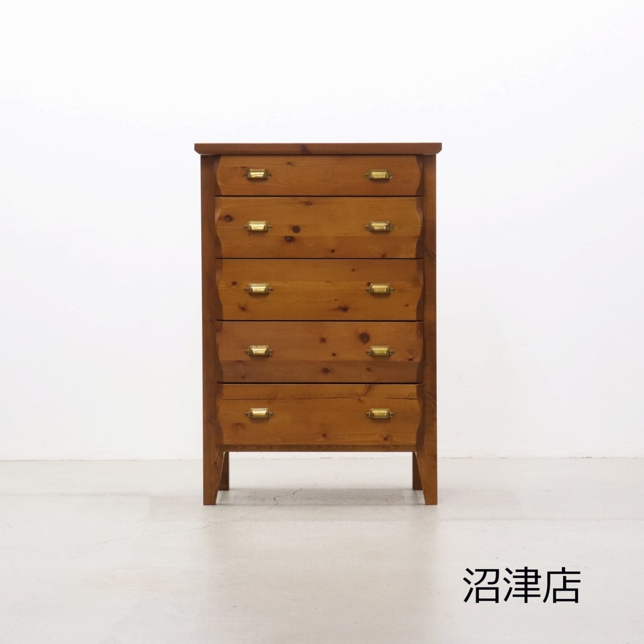 レトロ 卓上 大きめ 小引き出し 抽斗 5杯 収納 小物入れ レターケース