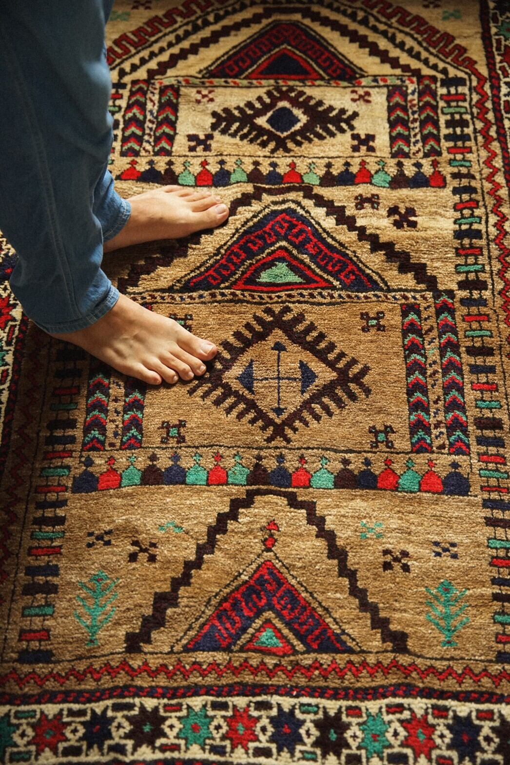 773 -Vintage Maldari prayer rug