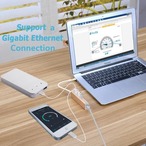 Formosa Japan USB-C USB 3.0 RJ45 LAN HUB ハブ アダプター ゴールド