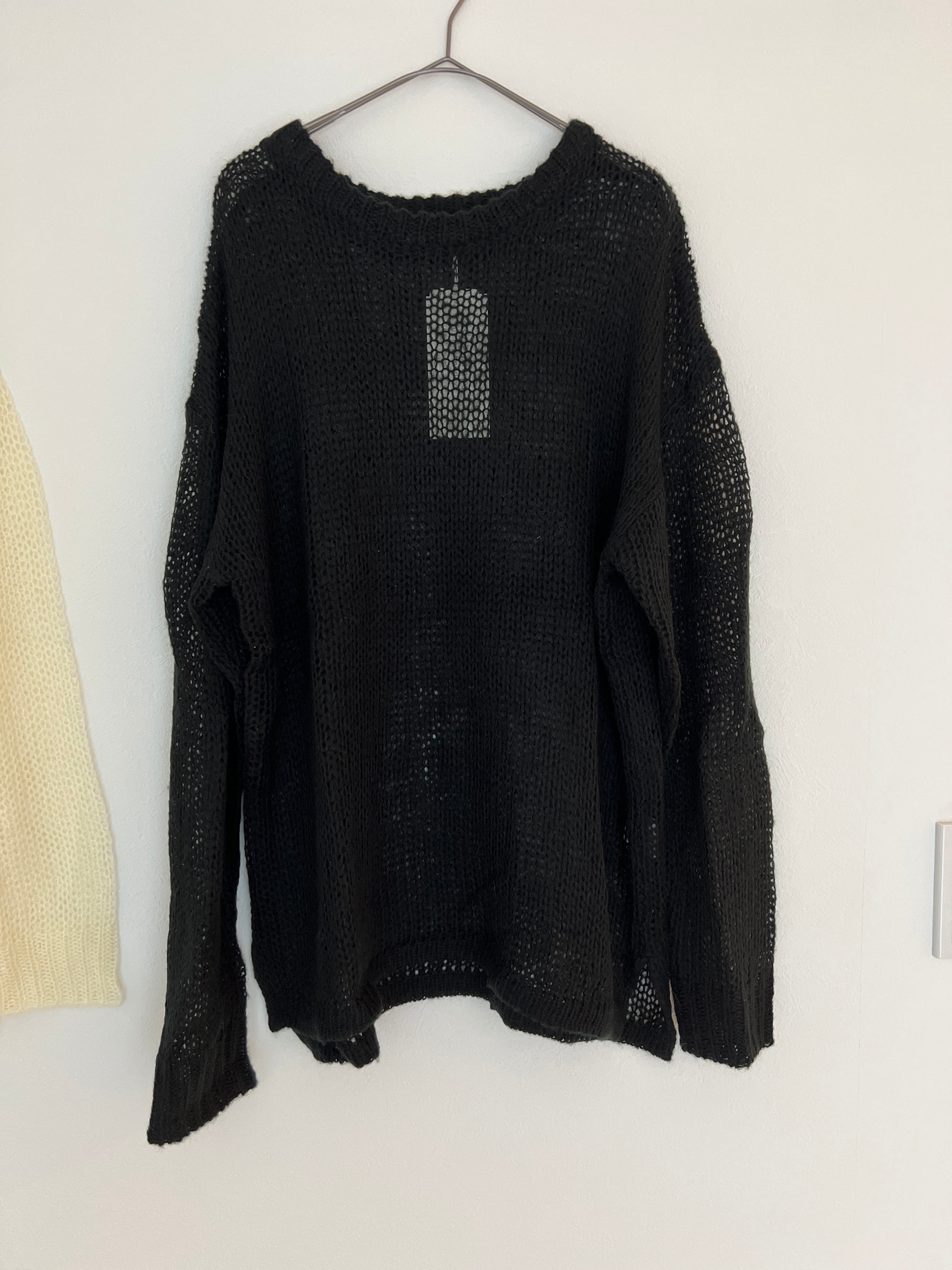 【SELECT】モヘアライクシアークルーネックPO