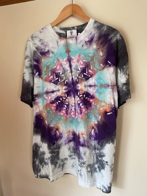 tiedye T-shirt XL（blue,purple,pink,orange mix）