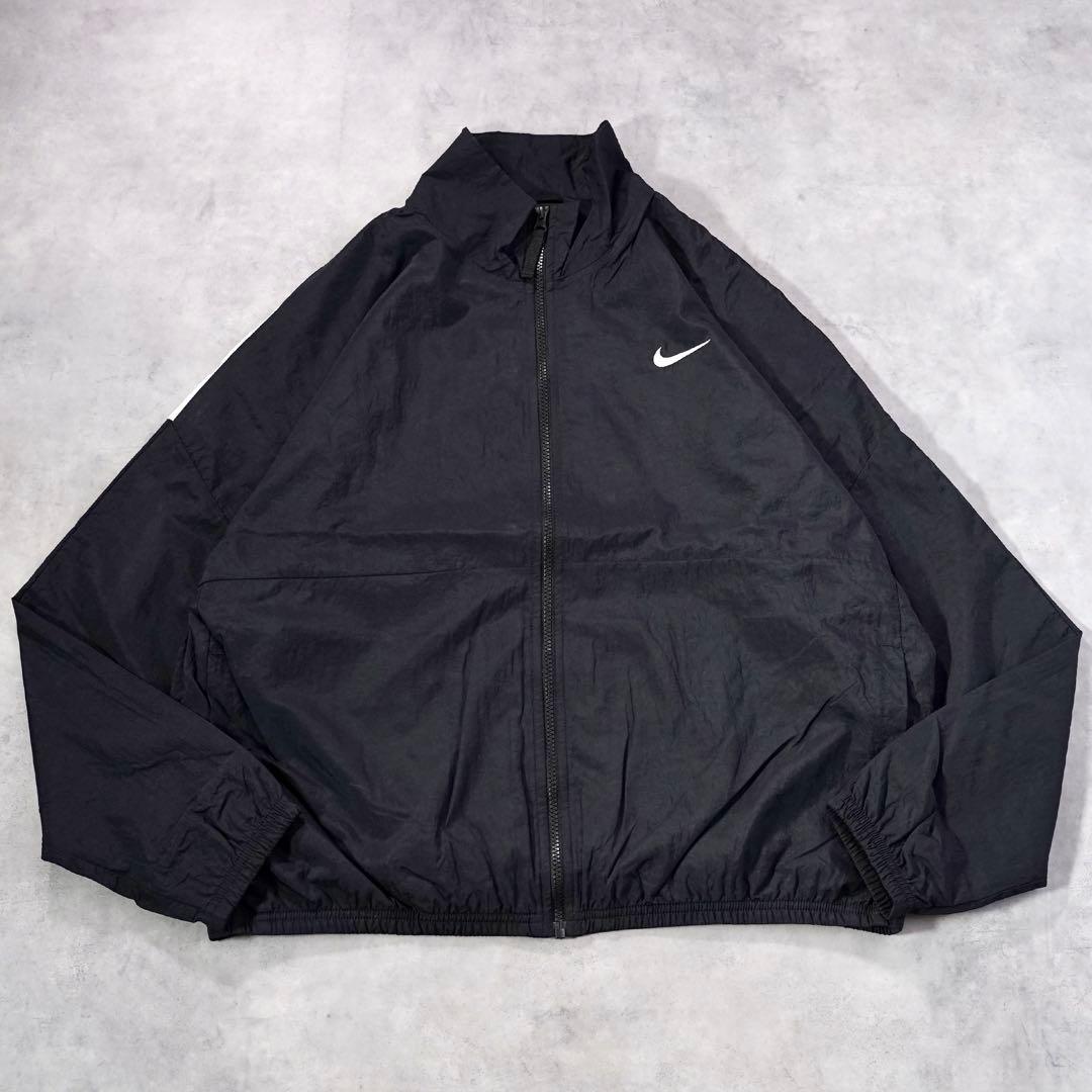 NIKE ナイキ スウェット 古着 ハーフジップ ショート丈 M 黒 16397 NIKE ナイキ スウェット 古着 ハーフジップ ショート丈 M 黒 16397 | fuufu