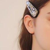 Rhinestone Decorated Barrette  F0123