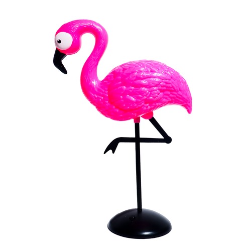 Polystyrene flamingo lamp