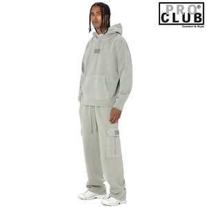 PRO CLUB / プロクラブ「Heavy Weight Vintage Wash Cargo Sweat Pants Gray」