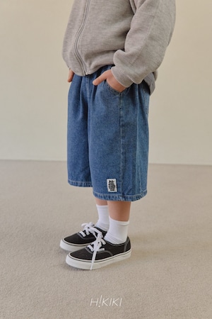 《予約/送料無料》denim bermuda pants / HiKIKI