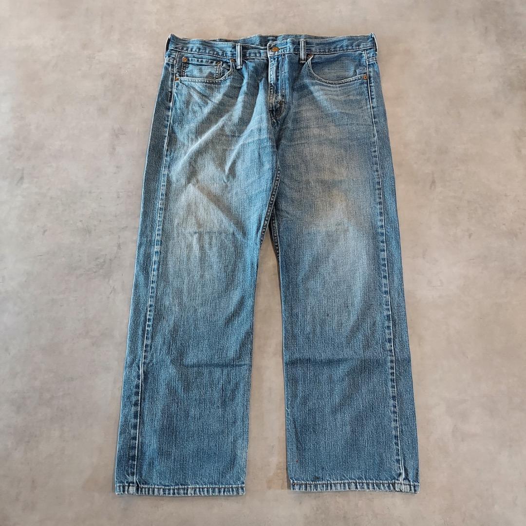 リーバイス569 Levis W36 ワイド バギー 青 古着 ヒゲ 22467